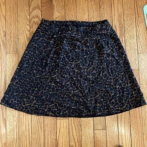 Vintage Leopard Print Skirt